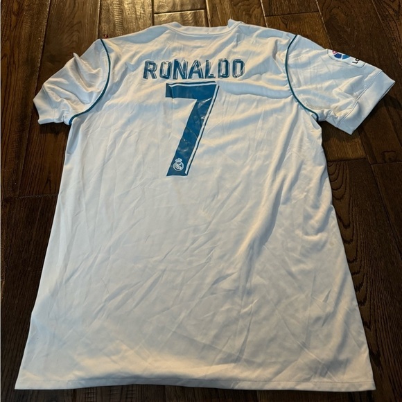 Adidas Real Madrid Cristiano Ronaldo 2016 Fifa World Champions Soccer Jersey - Picture 1 of 6